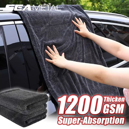 SEAMETAL - Serviette Microfibre Voiture 1200GSM